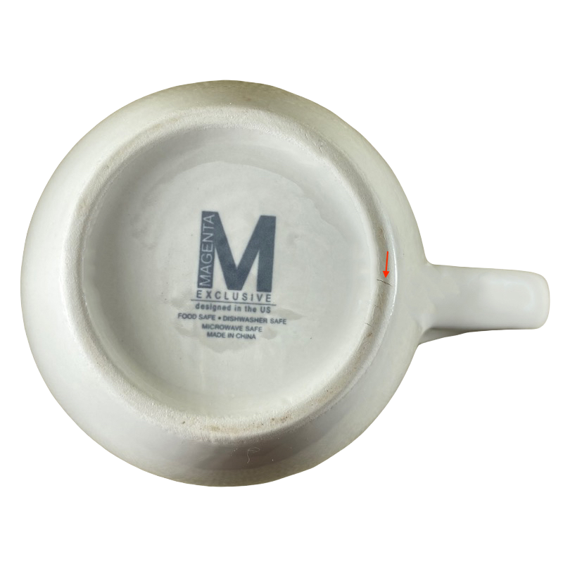 Rae Dunn Amour Heart And Crown Mug Magenta