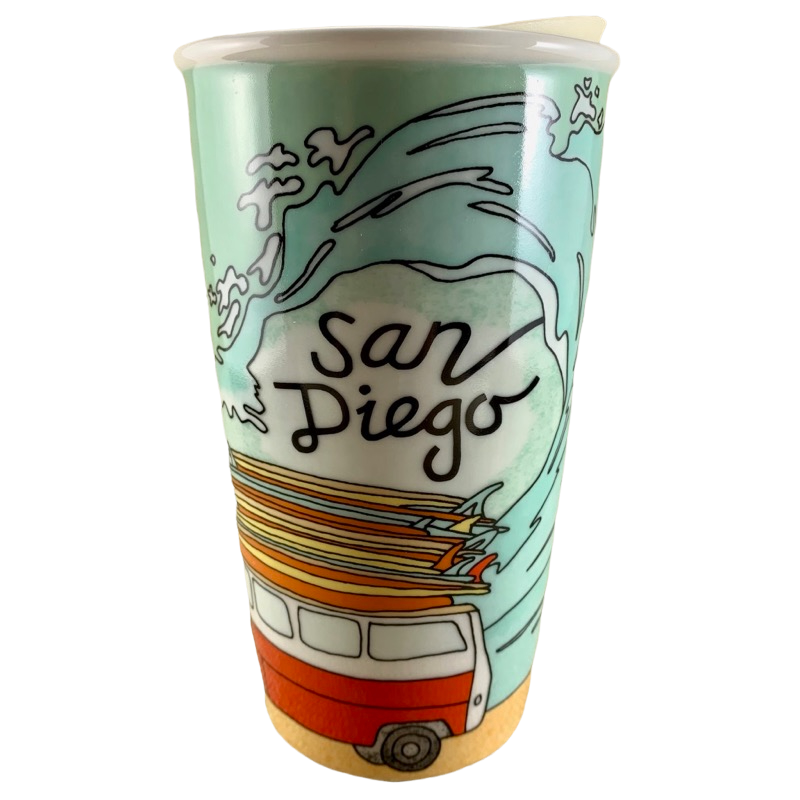 Local Collection San Francisco Row Houses And Dogs 12oz Tumbler Starbu – Mug  Barista