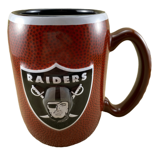 Raiders Embossed Logo 3D Figural Football Mug