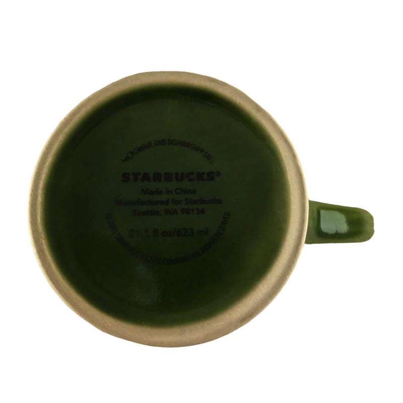 Tall Green Embossed Mug Starbucks
