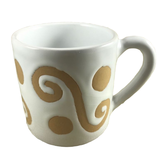Abstract Etched Gold Rosanna Imports Mug Starbucks