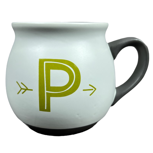 "P" Monogram Initial Cream Mug Threshold