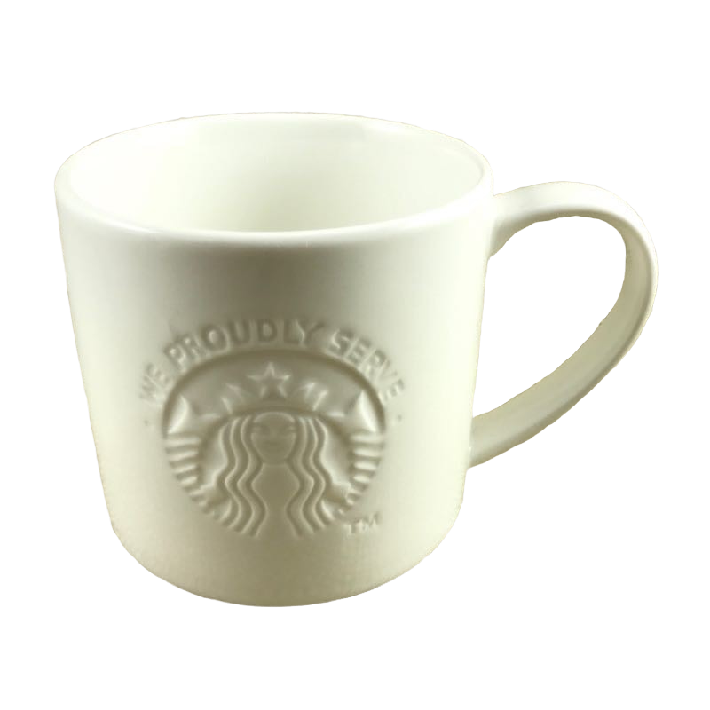 Starbucks Asia outlet white/gold 12oz siren mug BNWT