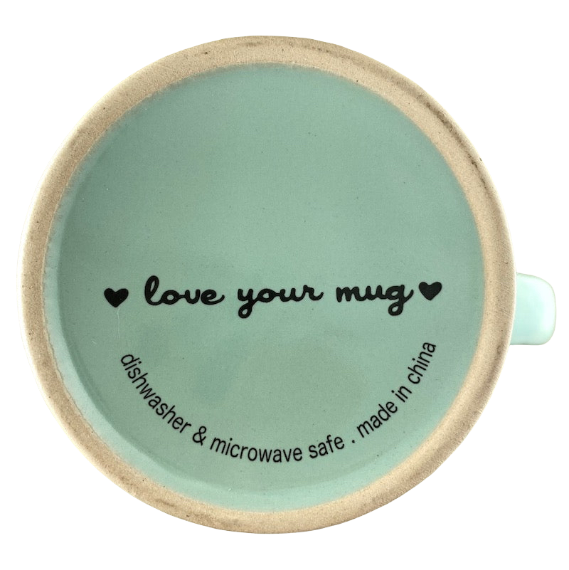 Pugs & Kisses Blue Mug With White Interior Love Your Mug