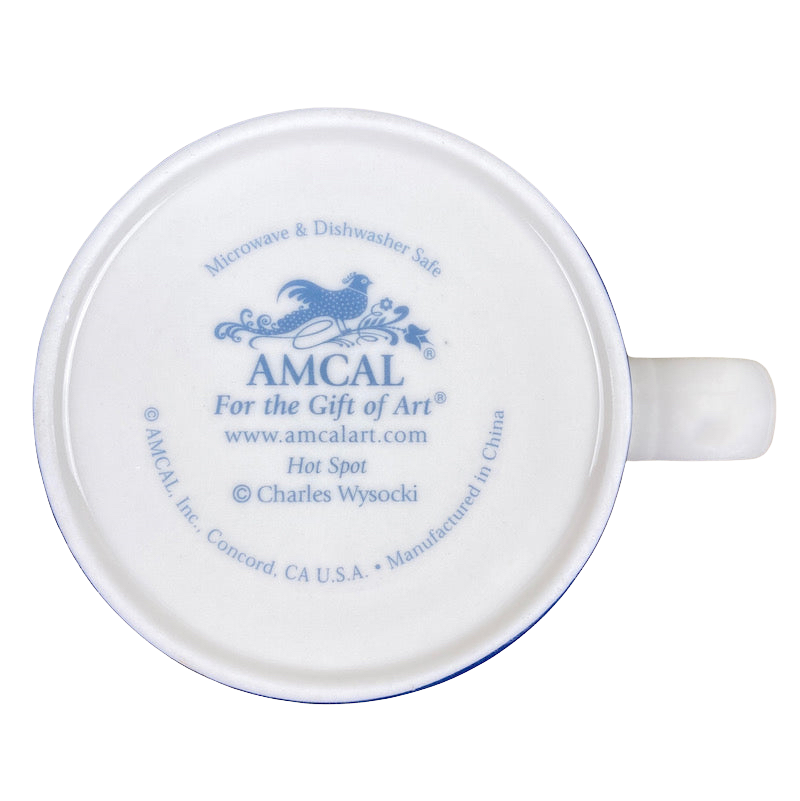 Hot Spot Cats In Front Of A Fireplace Charles Wysocki Mug Amcal