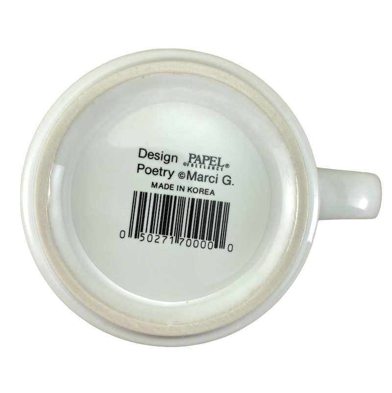 ELAINE Poetry Name Blue Interior Mug Papel