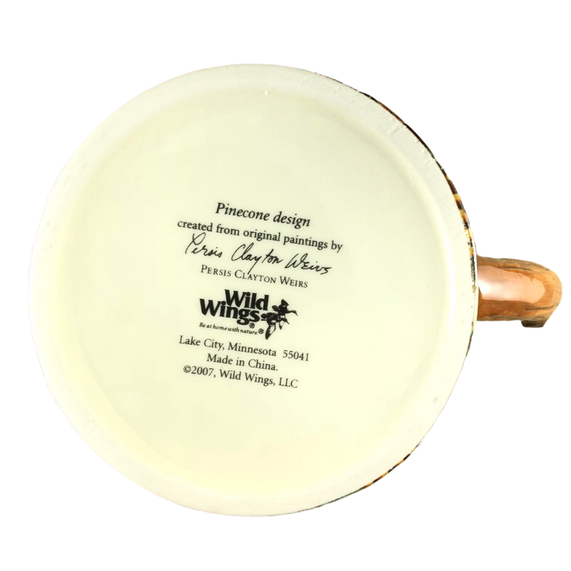 Pine Cone Embossed Design Persis Clayton Weirs Mug Wild Wings