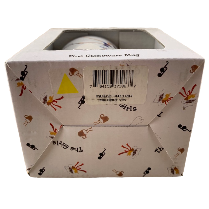 The Girls Tennis Girl Mug Santa Barbara Ceramic Design NEW IN BOX