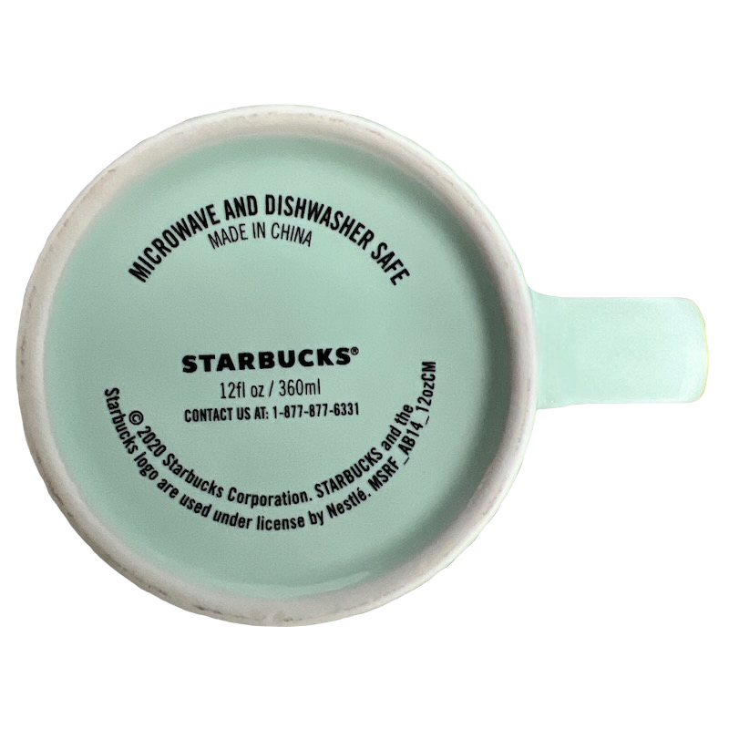 Siren Logo Swirl Design Mint Green 12oz Mug 2020 Starbucks