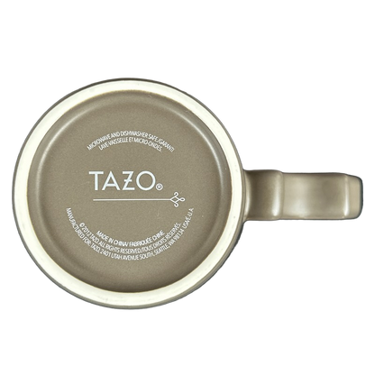 Rococo Scroll Handle Taupe Mug 2012 Starbucks Tazo