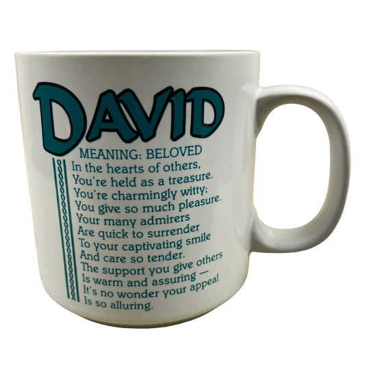 DAVID Poetry Name Gray Interior Mug Papel