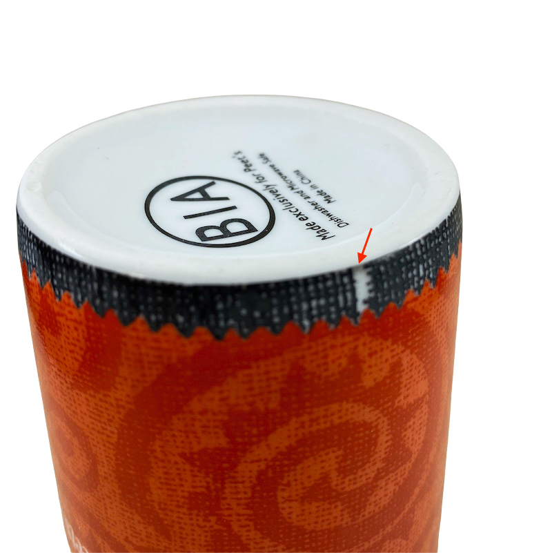 Peet's Coffee & Tea Abstract Swirls Orange Mug