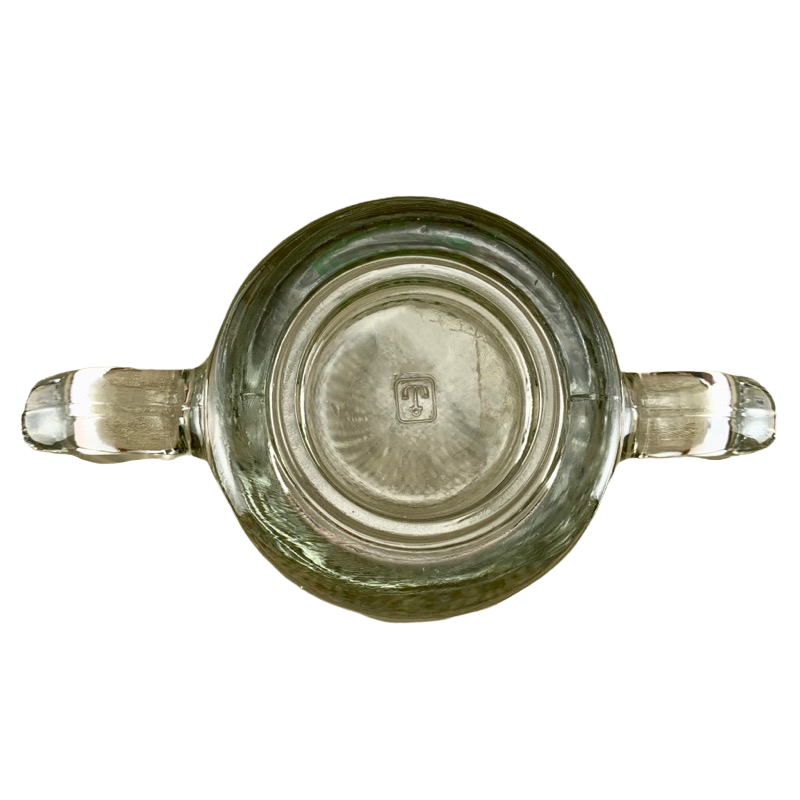 Right Left Arrows Double Handle Heavy Glass Mug Anchor Hocking