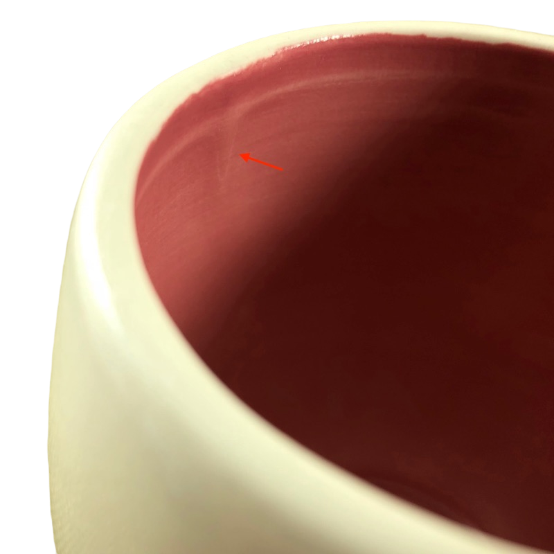 Rae Dunn Birds And Birdcage Pink Interior Mug Magenta