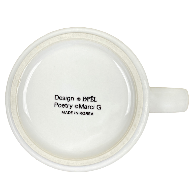 DAVID Poetry Name Gray Interior Mug Papel