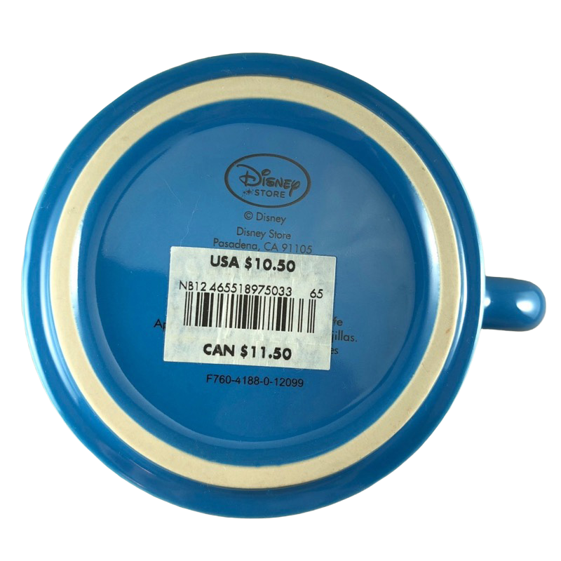 Happy And Angry Donald Duck Embossed Mug Disney Store