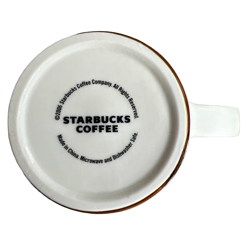 Starbucks Coffee Co. ESTD 1971 With Brown Trim Abbey 18oz 2006 Mug