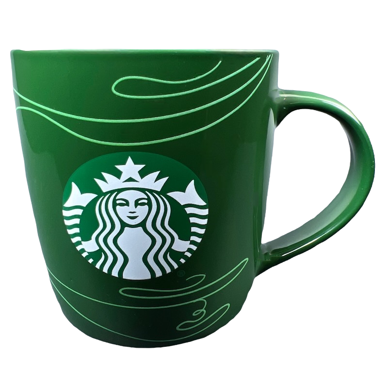 Starbucks 395ml/13oz Siren Glass Cup with Logo