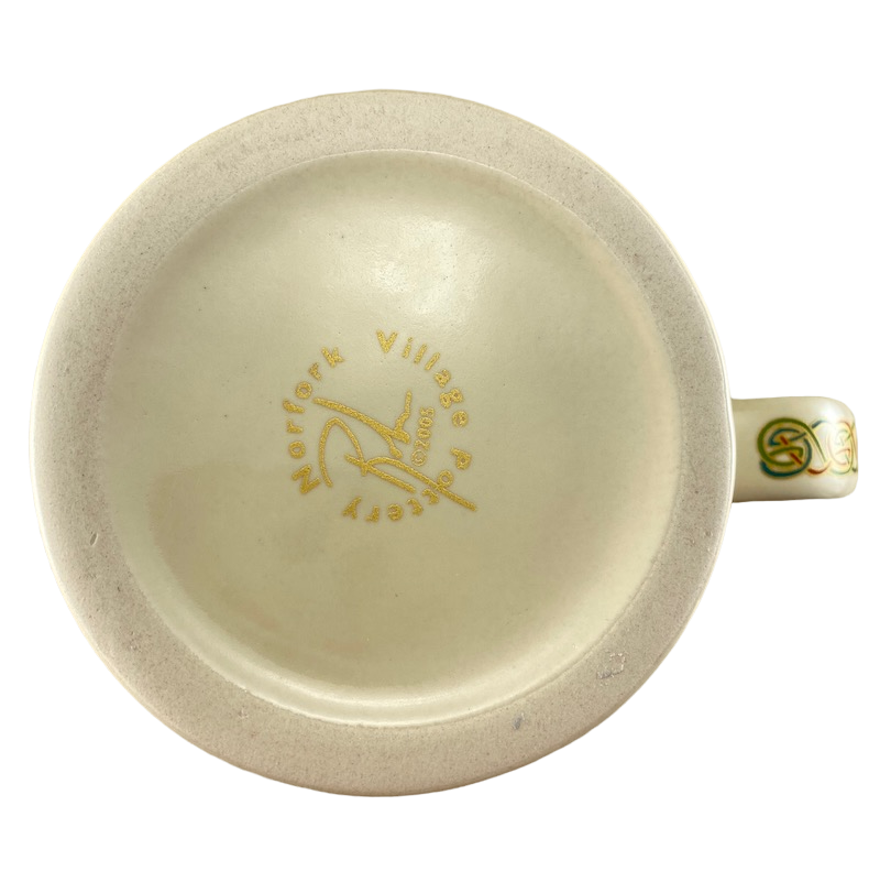 Abstract Art Bird Mug Norfork Village Pottery