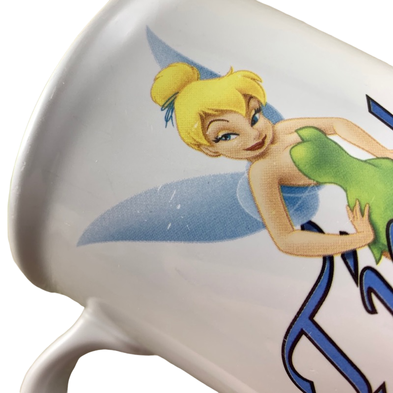 Tinker Bell Tink White Exterior Green Interior Large Mug Disney Store