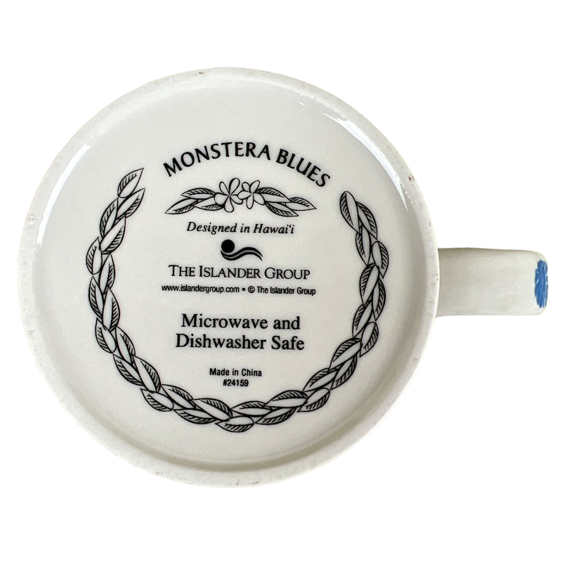 Monstera Blues Large Mug The Islander Group