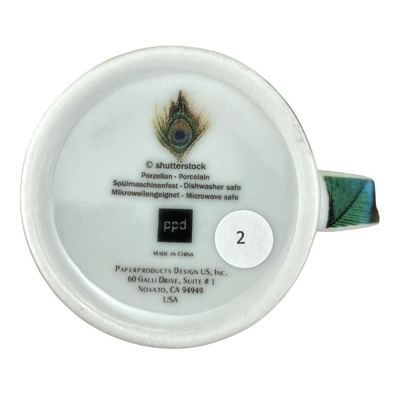 Peacock Feather Mug PPD
