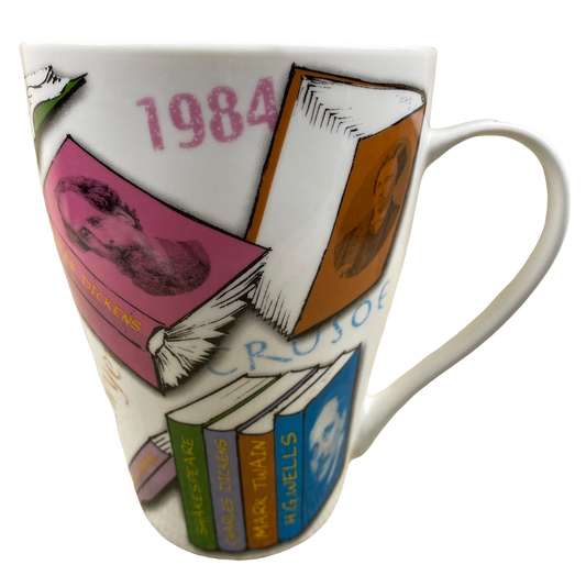 Literary Titles & Famous Authors Novel-Tea Mug Paul Cardew NEW