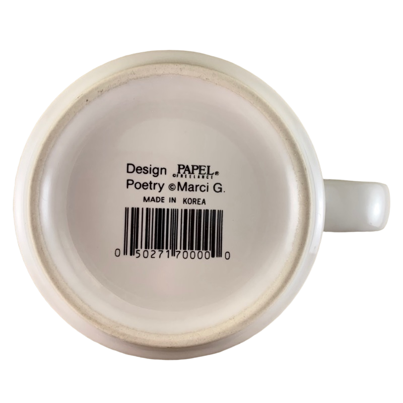 PETE Poetry Name Gray Interior Mug Papel