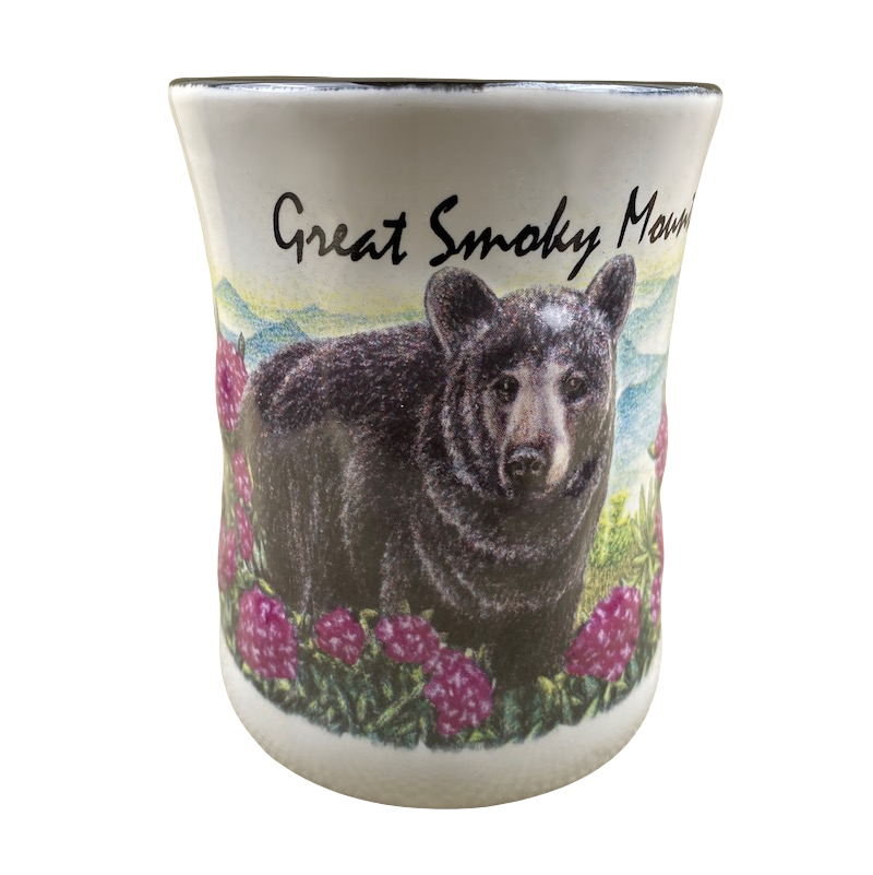Great Smoky Mountains Embossed Bear Mug