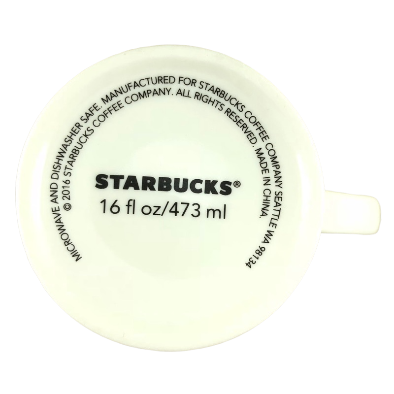Gold Snowflakes 16oz Mug Starbucks
