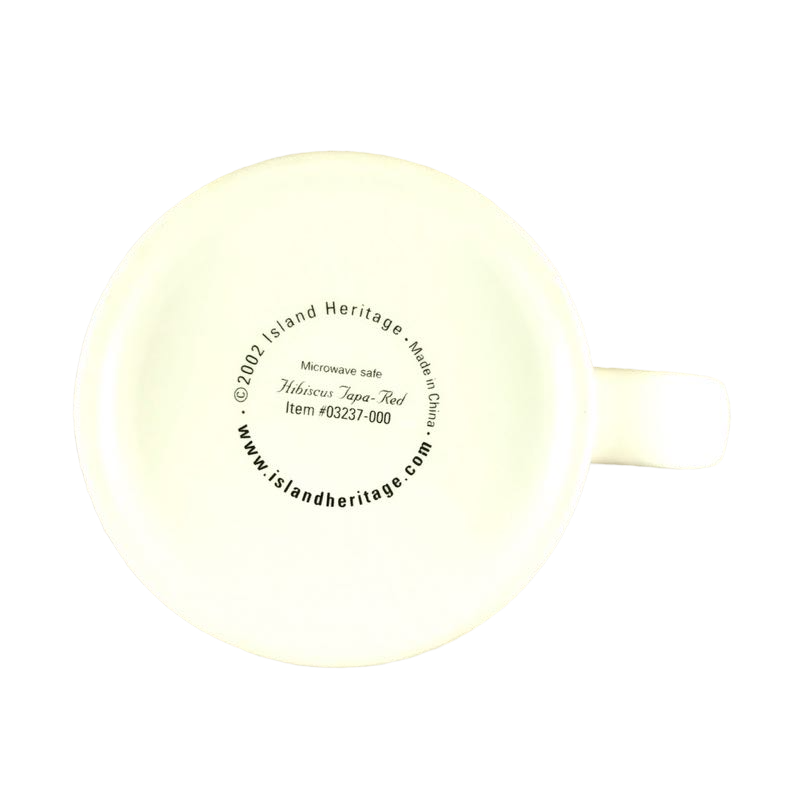 Hibiscus Tapa Red Mug Island Heritage
