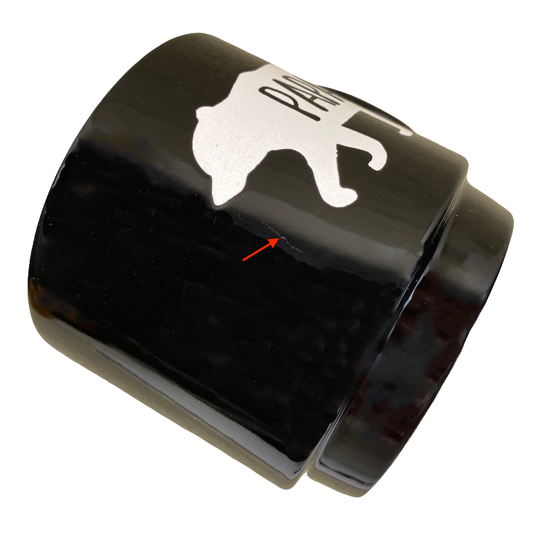 Papa Bear Lightly Etched Footed Mug