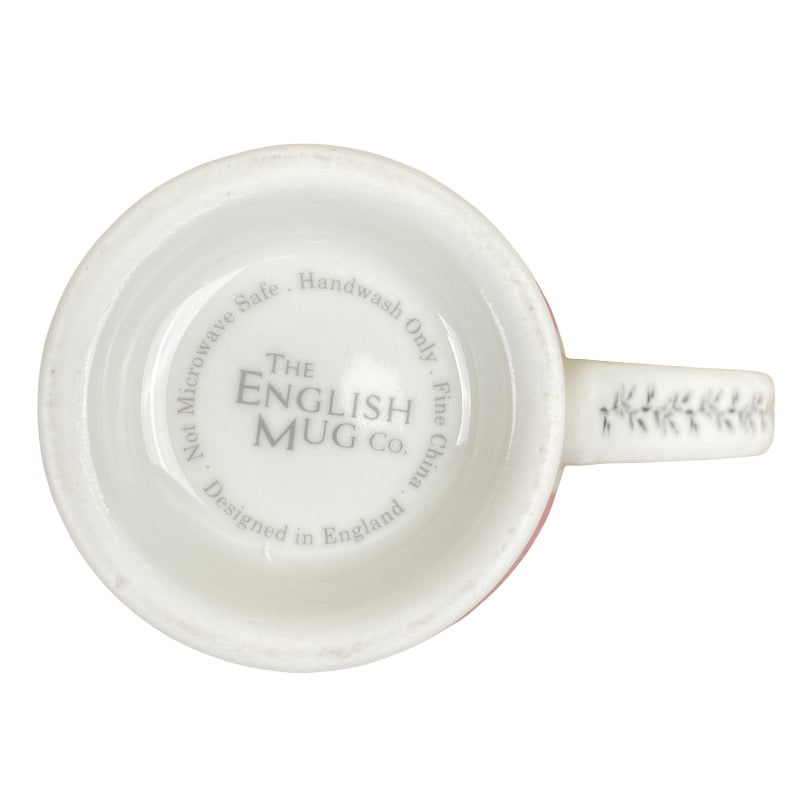 Pink Butterflies Footed Mug The English Mug Co