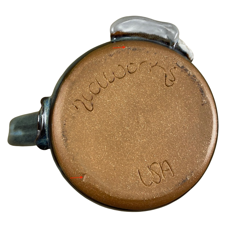 Rabbit Embossed Hand Thrown Mug Mudworks Pottery