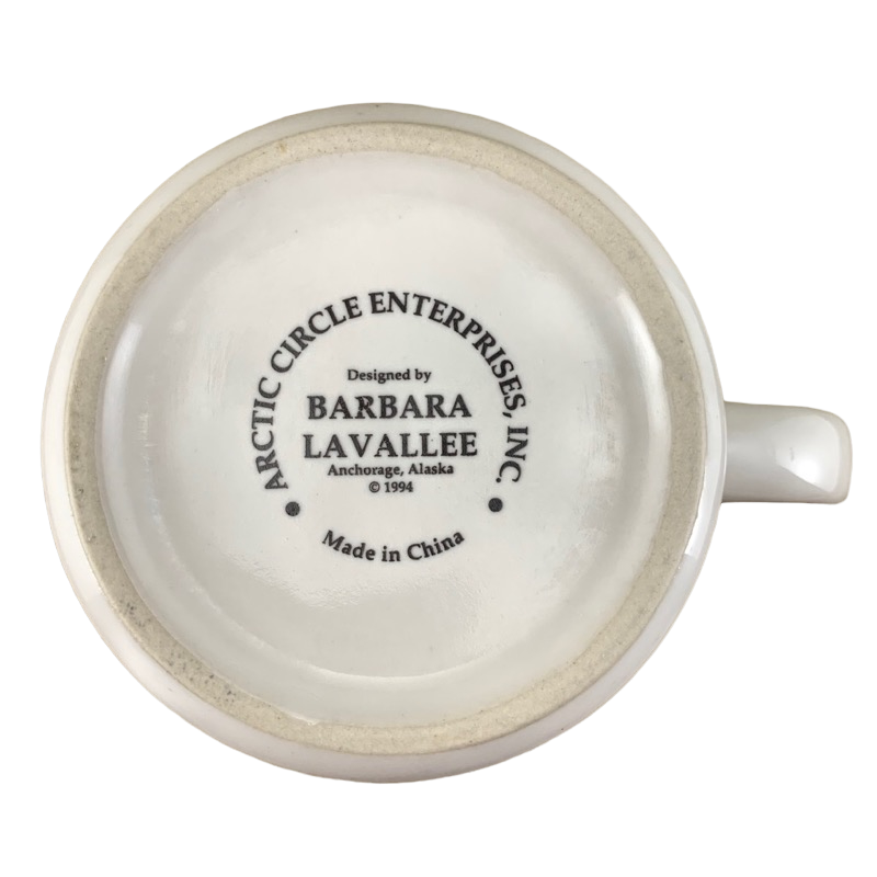 Inuit People Preparing Fish Barbara Lavallee Mug Arctic Circle Enterprises
