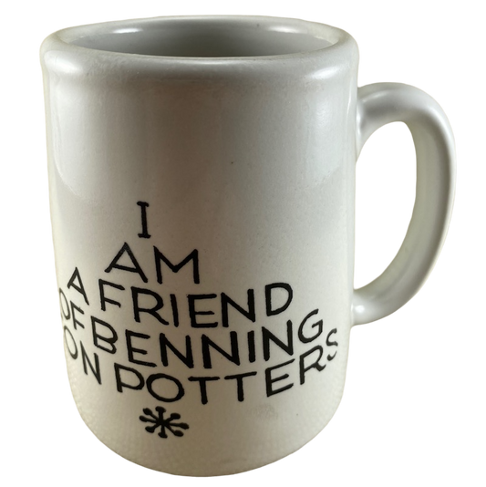 I Am A Friend Of Bennington Potters Mug Bennington Pottery