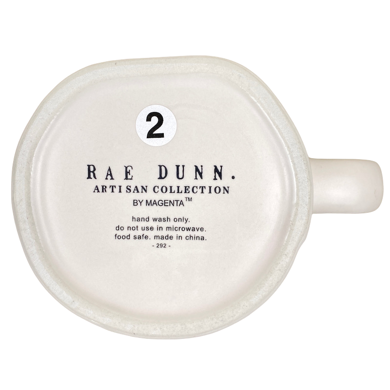 Rae Dunn Artisan Collection LEO Astrology Zodiac Mug Cream Inside Magenta NEW