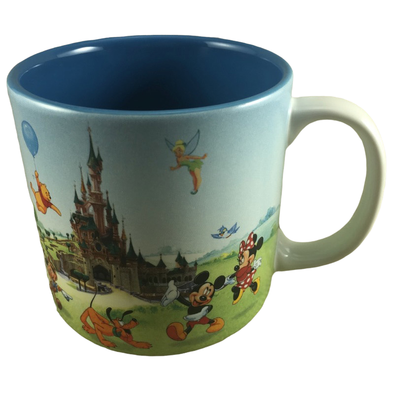 Vintage Disneyland the Original Disney Mickey Mouse Castle Mug Coffee Cup 