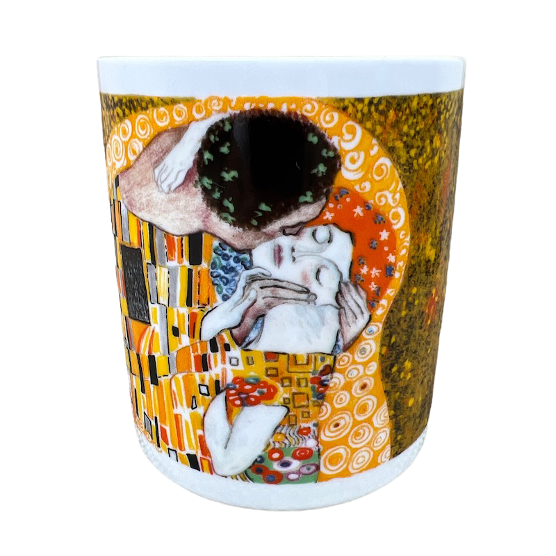 The Kiss Gustav Klimt Master Romantics D Burrows Mug Chaleur