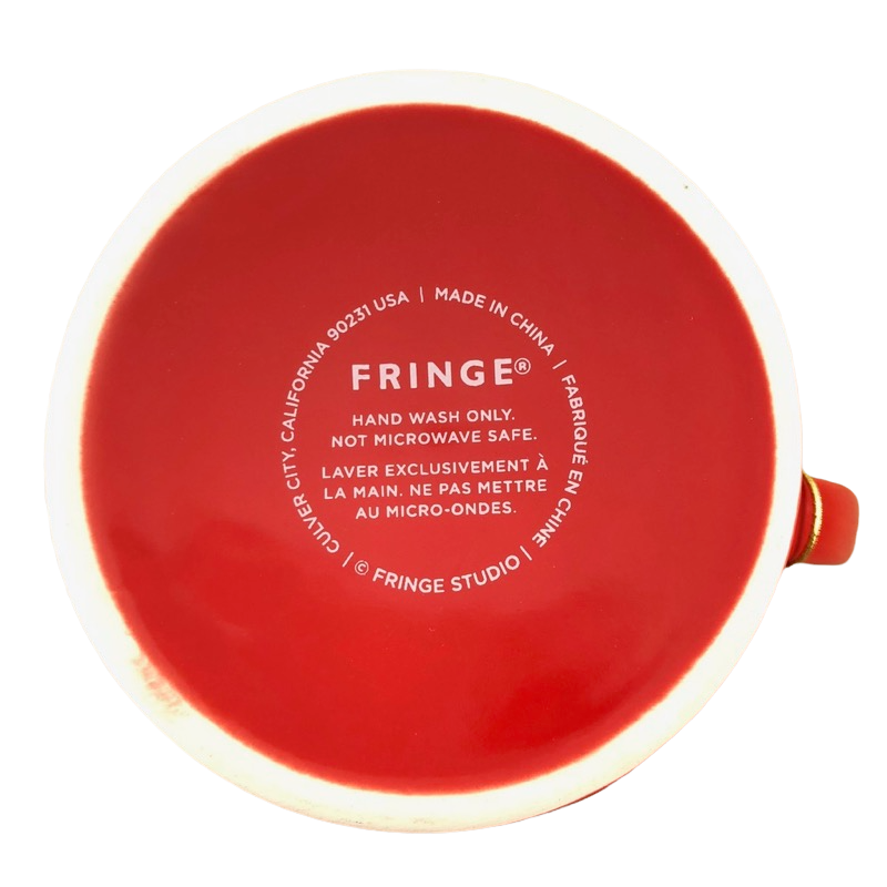 Crazy Cat Lady Red Mug Fringe