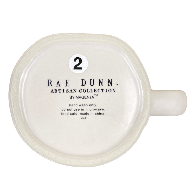 Rae Dunn Artisan Collection CANCER Astrology Zodiac Mug Cream Inside Magenta NEW