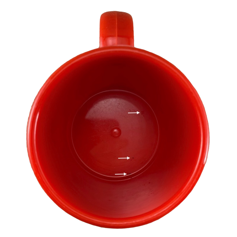 Apple Computers Official Licensed Product Red Plastic Vintage Mug