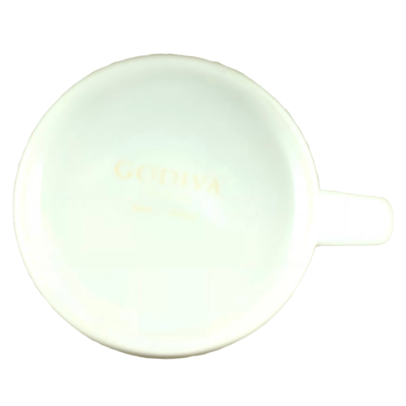 Godiva Red And Gold Floral Trim Mug Godiva Chocolatier