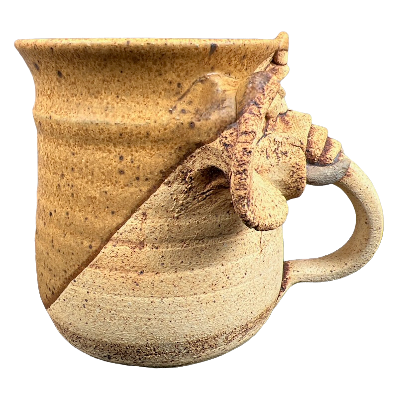 Elephant Trunk Handle Ceramic Mug