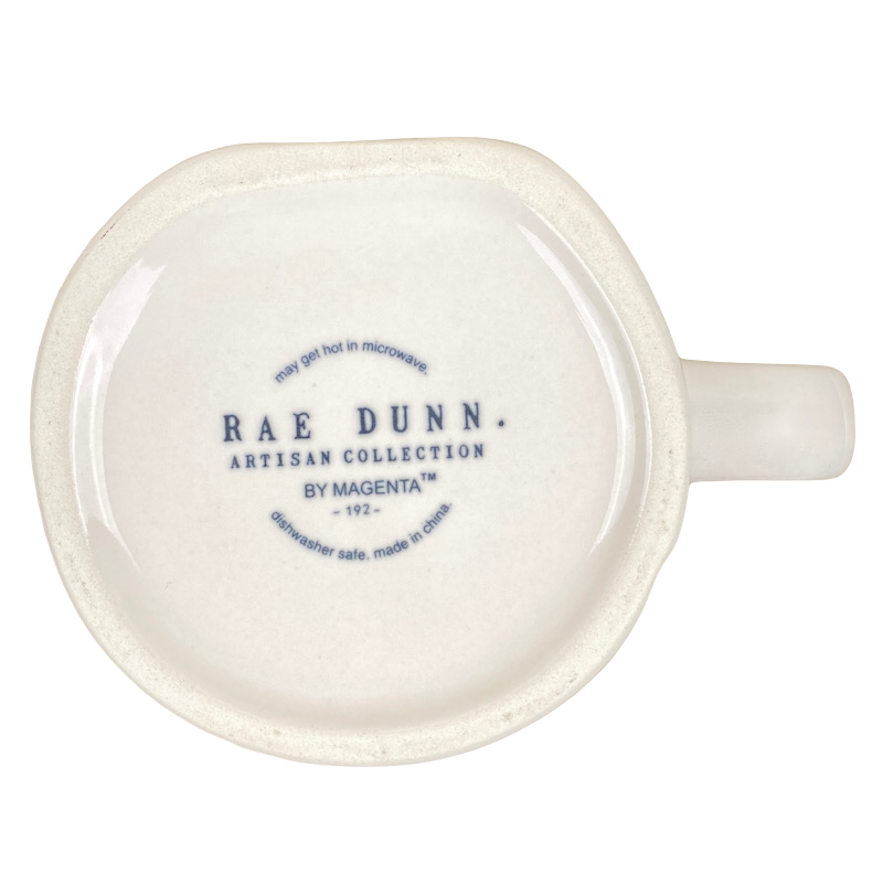 Rae Dunn Artisan Collection JASON Name Mug Cream Inside Magenta NEW
