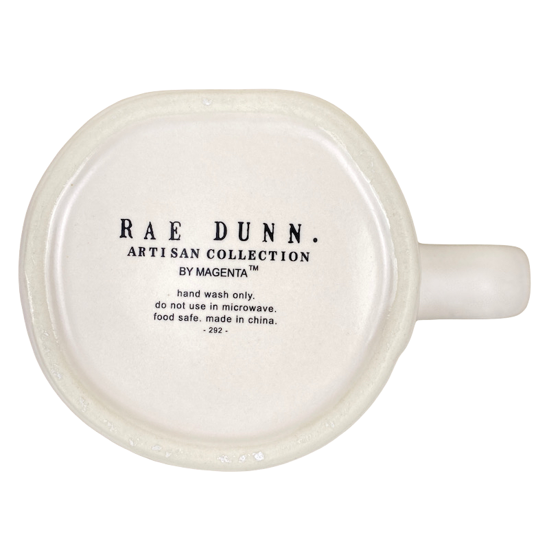 Rae Dunn Artisan Collection TAURUS Astrology Zodiac Mug Cream Inside Magenta NEW