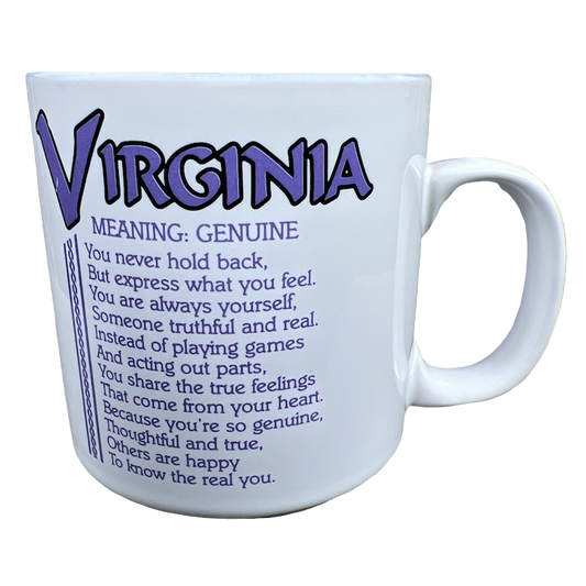 VIRGINIA Poetry Name Purple Interior Mug Papel