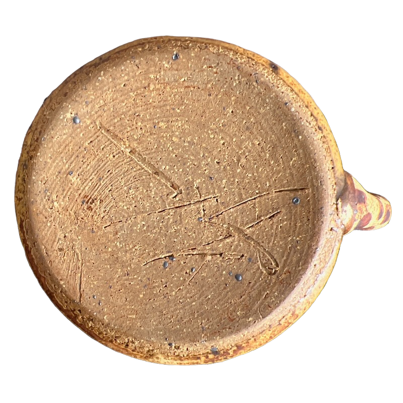 Ugly Face Pottery Signed 3D Giraffe Mug