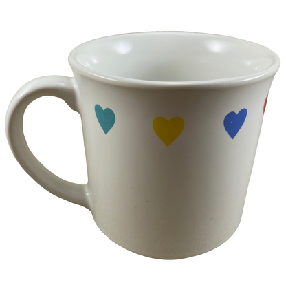 Cat Holding Multiple Colored Heart Shaped Balloons Love You Sandra Boynton Mug Recycled Paper Products