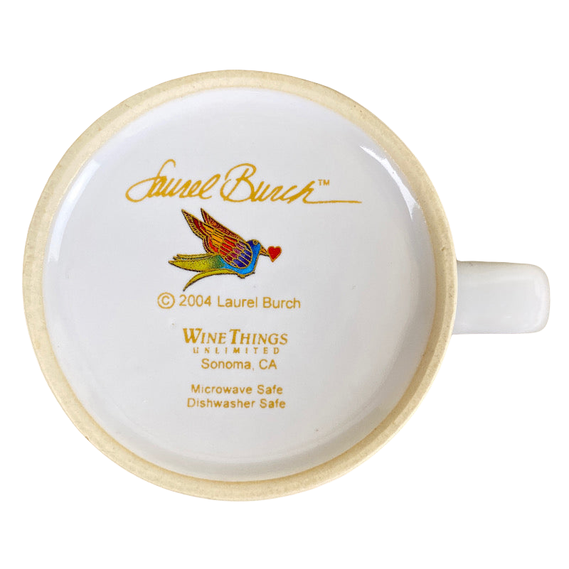 Sonoma Blue Cats Butterflies Mug Laurel Burch Wine Things Unlimited